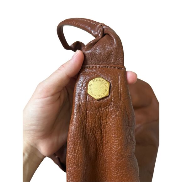 Mark by Marc Jacobs Patchwork Leather Hobo Tote Shoulder Bag Brown - Picture 6 of 16